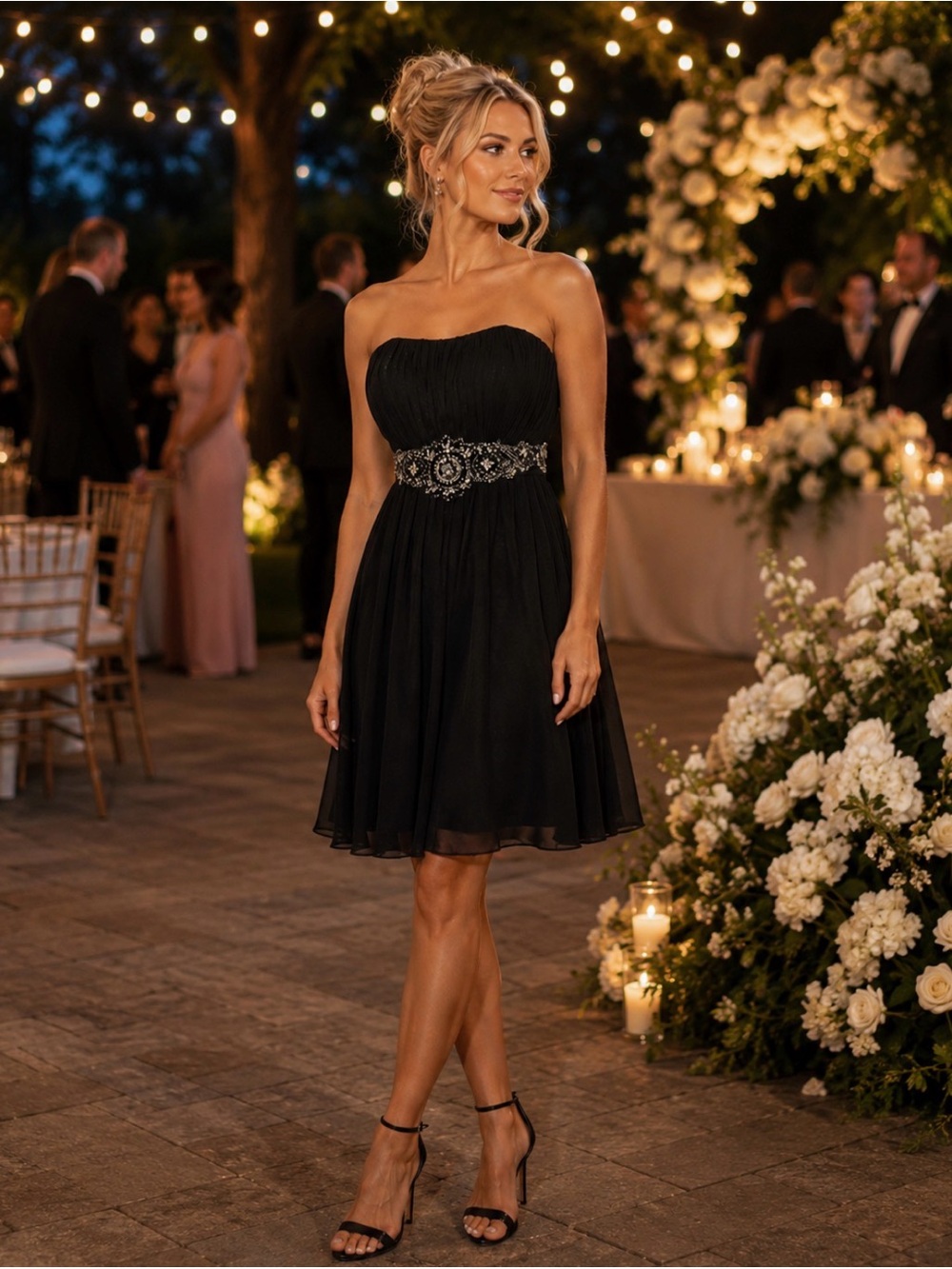 My Dreams & More  Black Strapless Dress